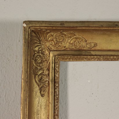 Restoration Frame, Gilded Wood, Italy 19th Century