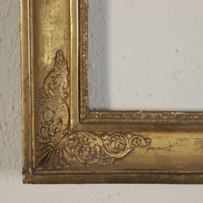 Restoration Frame, Gilded Wood, Italy 19th Century