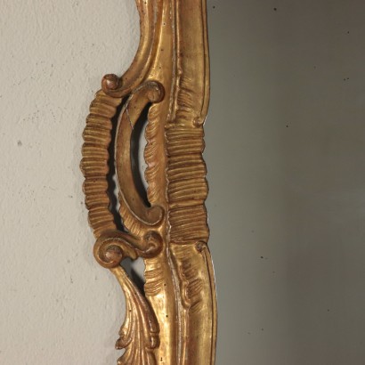 Miroir Richement Sculpté Bois doré Italie '800
