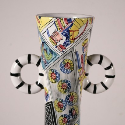Vase San Polo Céramique Majolique Venise Italie '900