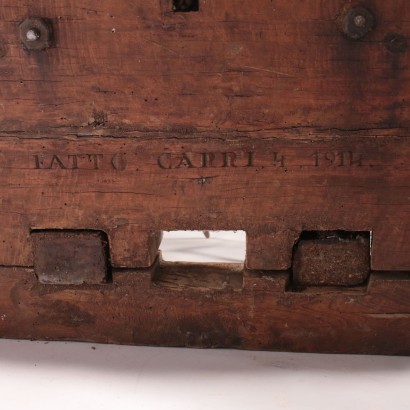 Well's Winch Walnut Iron and Varoius Wood Essence Italy 18th Century