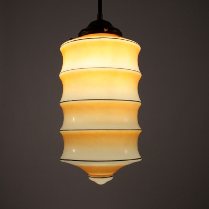 Lamp Brass and Glass Italy 1960s Italian Prodution