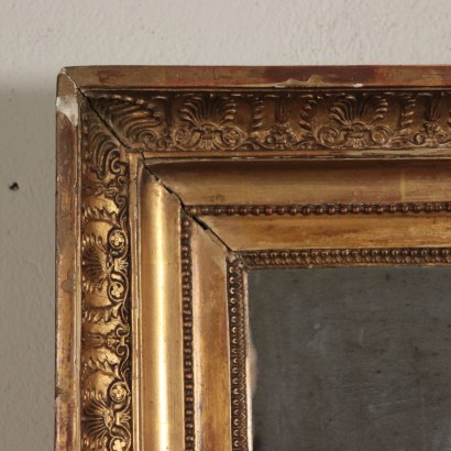 Gilded Wall Mirror Wood Italy 19th Century