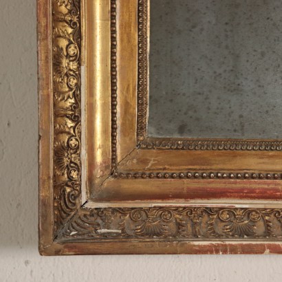 Gilded Wall Mirror Wood Italy 19th Century
