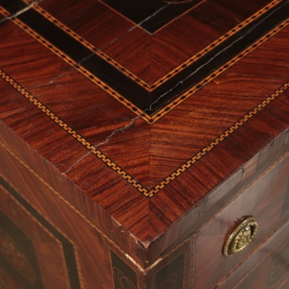 Chest of Drawers Marple, Ebony and Rosewood Slab Italy 19th Century