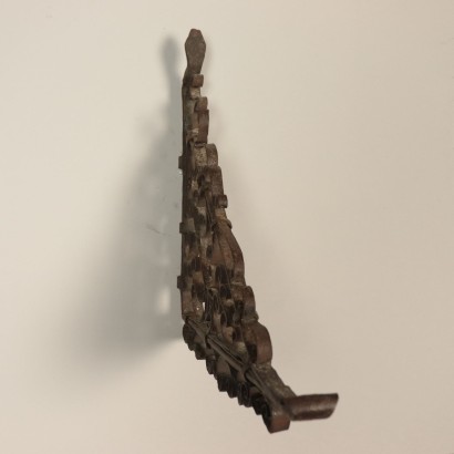 Matching Light-Holder, Wrought Iron, Italy 19th Century