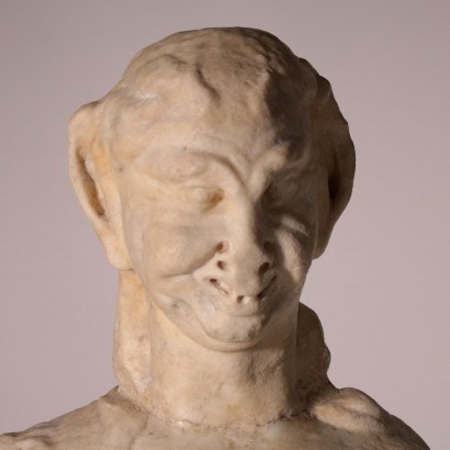 Marble Statue of a Faun Italy 17th Century