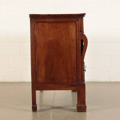 Restoration Chest of Drawers Solid Walnut Italy 19th Century