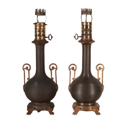 Matching Lamps, Bronze, France 19th-20th Century