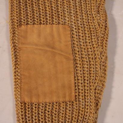 Suéter Vintage Trussardi Con Inserciones De Piel
