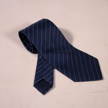 Krawatte-Vintage-Hermès-Blau Und Blau