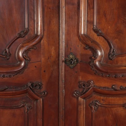 Two Doors Wardrobe Walnut Genoa,Italy 18th Century