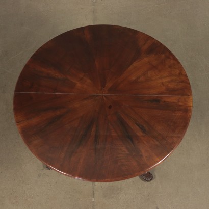 Round Table Walnut Italy 19th Century