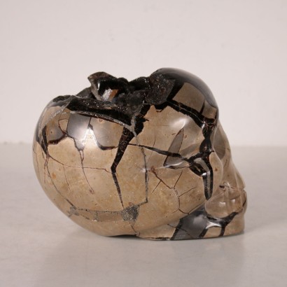 Skull-Septaria Geode Marble 20th Century