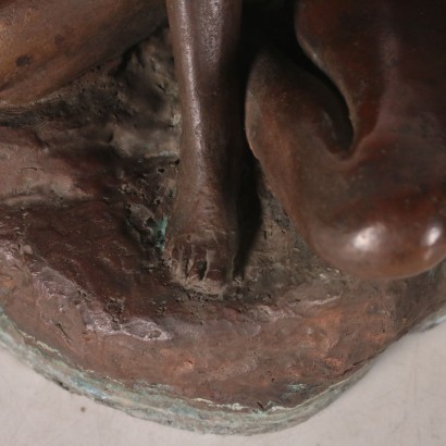 Female Figures, Bronze Sculpture Valedio De Marchi, Italy 1941