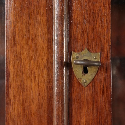 4 Door Bookcase, Walnut Italy 19th Century