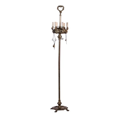 Floor Lamp, Bronze Italy 19th-20th Century