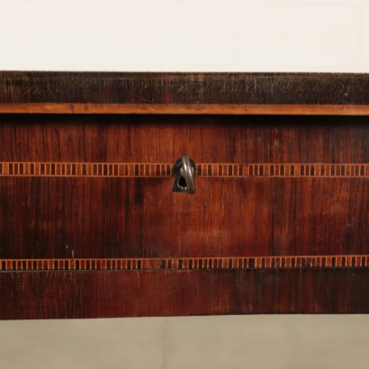 Neoclassical Writing Desk, Various Wood Essences, Tuscany 18th Century