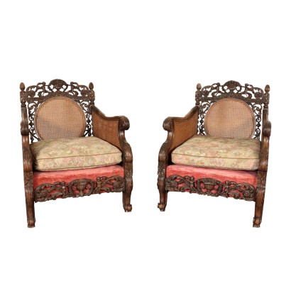 Pair of Armchairs in the Style of