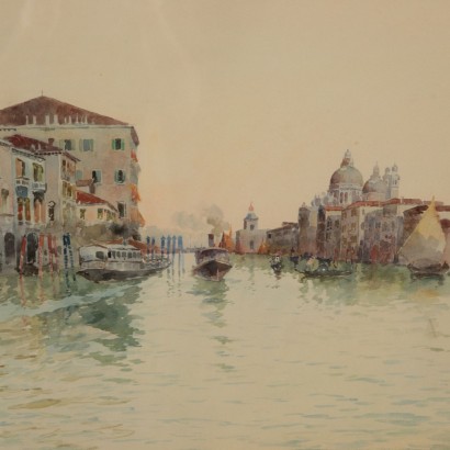 Watercolor of Gino Scalatelli, 19th Century