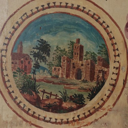 Paar Neoklassicher Eckschränke Pappel Italien XVIII Jhd