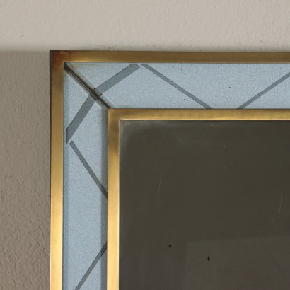 Mirror Brass and Back-Treated Glass Italy 1940s-1950s