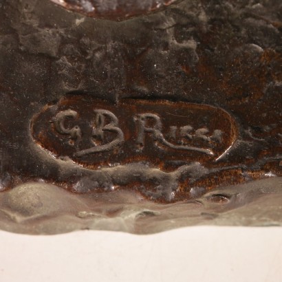 Sculpture Bronze Signature G.B. Ricci à la base Italie '900