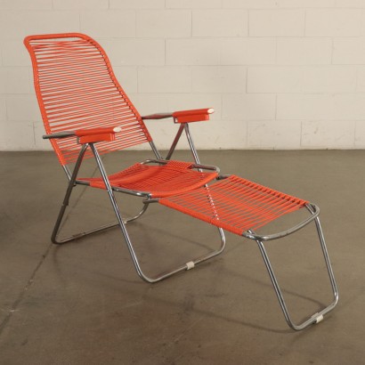 Deck Chairs, Metal and PVc, Italy 1960s Italian Prodution