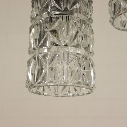 Ceiling Lamp Lacquered Metal and Glass Italy 1960s-1970s