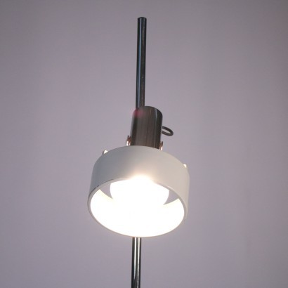 Lampe Stilnovo Lackiertes Alluminium Verchromtes Metall Italien \'60-70