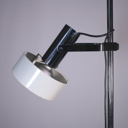 Lampe Stilnovo Alluminium Laqué Metal Chromé Italie \'60-\'70