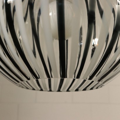 Lamp, Chromed Metal and Blown Glass, Italy 1960s-1970s