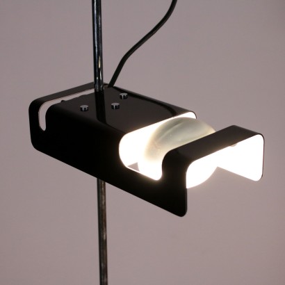 O-Luce Spider Lampe Aluminium Italien 1970er-1980er