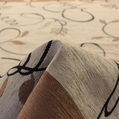 antigüedades modernas, antigüedades modernas de diseño, alfombra, alfombra antigua moderna, alfombra antigua moderna, alfombra vintage, alfombra de los años 60, alfombra de diseño de los años 60, alfombra floral vintage