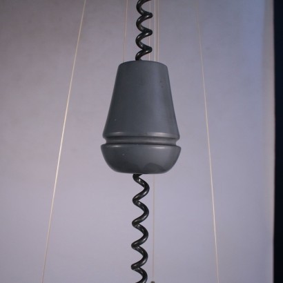 Lampe Verre Opalin - Italie Années 1960
