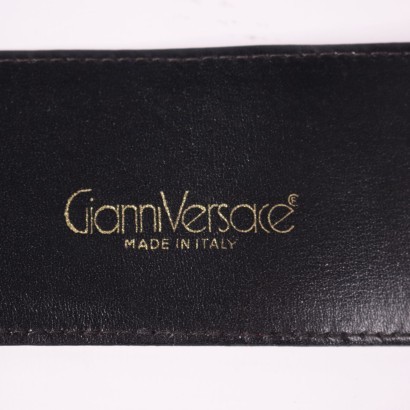 Ceinture Vintage Gianni Versace Cuire - Italie Années 1980-1990