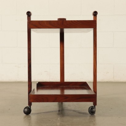 Service Trolley, Solid Rosewood, Italy 1960s F.Albini and F.Helg