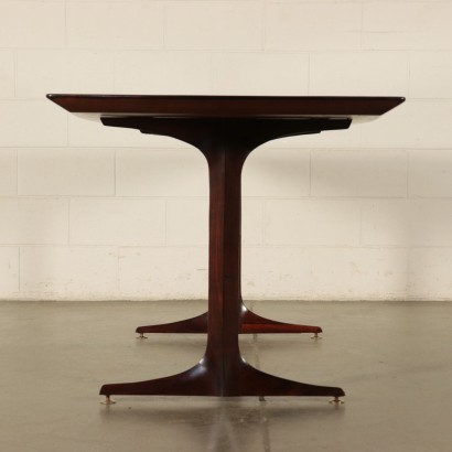 Table, Rosewood Veneer and Brass, Cantù, Italy 1960s GMA