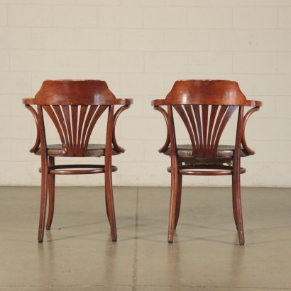 Pair of Thonet Chairs, Beech, Austria 20th Century