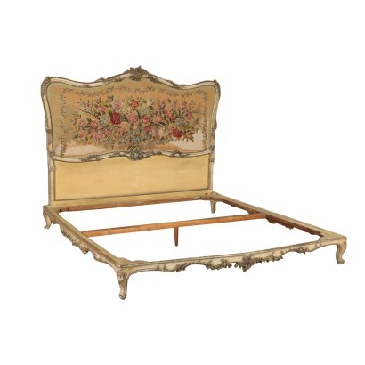 Baroccheto Style Bed, Italy 19th Century
