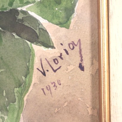 Vincenzo Loria, Watercolor on Paper, 20th Century