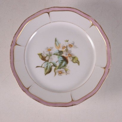 Pair of Plates Porcelain Paris 19th Century CH. Pillivuyt & Cie