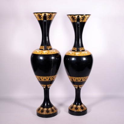 Paar Vasen Holz - Italien XX Jhd