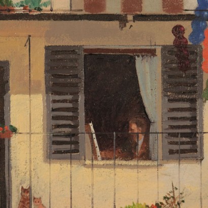 Loredano Rizzotti, Oil on Canvas, Italy 20th Century
