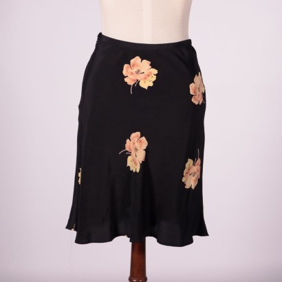 Vintage Cacharel Skirt, Silk, France 1980s-1990s