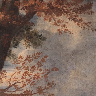 Landscape with Figure, Oil on Canvas, Italian School 17th Century