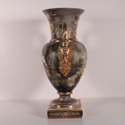 Two-Handles Vase Terracotta Italy 19th-20th Century