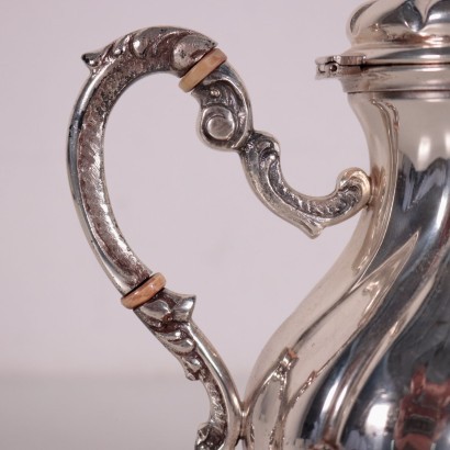 Teapot Silver Italy 19th Century
