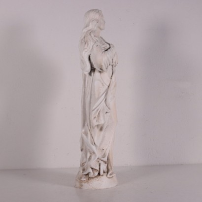 Devout Woman Marble Sculpture Italy 20th Century