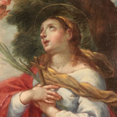 Saint Margaret, Oil on Canvas, 18th Century